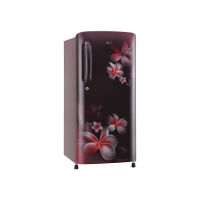 LG 190 L Direct Cool Single Door 5 Star 2019 BEE Rating Refrigerator  (Scarlet Plumeria, GL-B201ASPY)